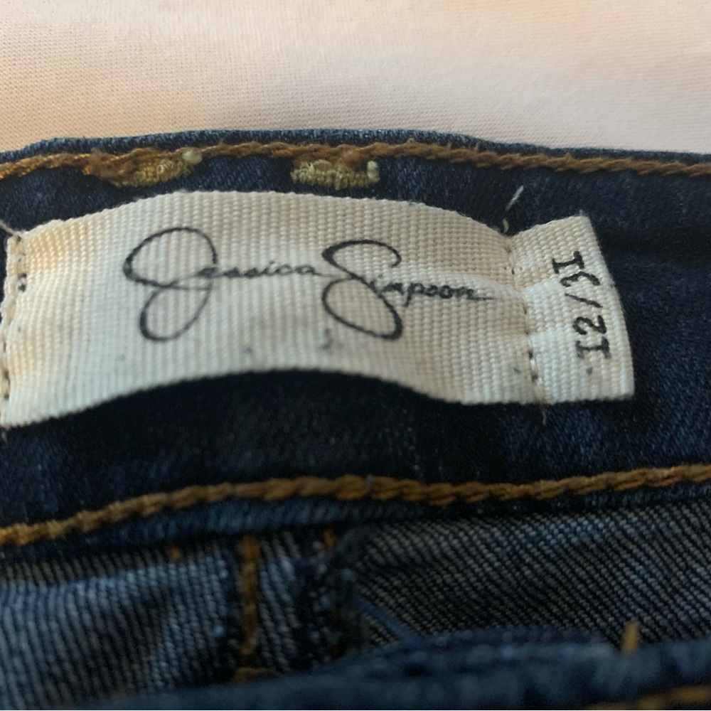 Jessica Simpson High Rise Forever Rolled Ankle Dark Wash Womens Jeans Si… - Picture 4 of 8